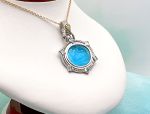 TAGLIAMONTE Designs (1840) 925SS/Rhodium Plate / 18K Cameo Pendant *Cavallo*Reg.$400