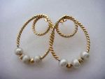 14K Yellow Gold + Freshwater Pearl Earrings (LDM2325)