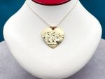 TAGLIAMONTE Designs (SH225) 14K Heart Cameo Pendant w/ Chain*Tribute to Maternity*Reg.$1950