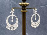 TAG-LD4006E 18K White Gold Diamond Gemstone Earrings *Reg.$2200