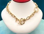 TAGLIAMONTE (2132N) 925SS/YGP Oval Link Necklace*Pearls*Reg.$600