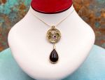 TAGLIAMONTE Designs (1095)14K Venetian Intaglio Pendant *Semi-precious Stones*