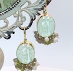 TAGLIAMONTE Designs (1272) 925SS/YGP Cameo Earrings *3 Graces*Reg.$325