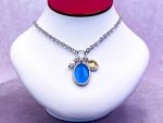 TAGLIAMONTE Designs (2147N) 925SS,18K Intaglio Charm Necklace*Andromache* Reg.$360