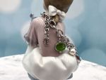 TAGLIAMONTE Designs (2139B) 925SS/Rhod Venetian Intaglio Charm Bracelet*Reg.$300