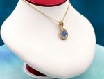 TAGLIAMONTE Designs (2169P) 925SS/YGP Venetian Intaglio Pendant*Diamonds*Reg.$250