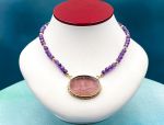 TAGLIAMONTE Designs (2135N) 925SS/YGP Venetian Intaglio Necklace*Venus*Reg.$400