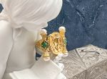 TAGLIAMONTE Deals&Steals (ORO-160)18K Cameo Ring w/ Chrysoprase, Pearls*Size 8*Reg.$2200