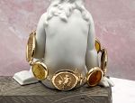 TAGLIAMONTE Designs (LD3553B) 14K Venetian Intaglio Bracelet *Reg.$4200