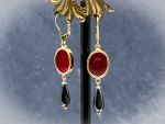 TAGLIAMONTE Designs (2201E) 925SS/YGP Venetian Cameo Earrings *Muse*Reg.$185