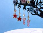 TAGLIAMONTE Designs (1791) 925SS / YGP Venetian Cameo Earrings*Sea Life*Reg.$160