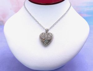 SAMUEL B *BJC* (2004) 925 SS Heart Shaped Pendant *Gem Surprise!*