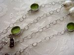 TAGLIAMONTE (#647)  925SS Faceted Garnet /Venetian Cameo Station Necklace