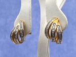 (TAG-LD4015E) 14K Diamond Pavé Shrimp Style Earrings*Reg.$1500