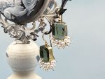 TAGLIAMONTE Designs (2037E) 925SS/YGP Intaglio Earrings*Pearls*Reg.$325