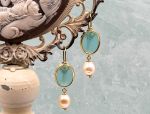 TAGLIAMONTE Designs (2019E,2014E) 925SS/YGP Venetian Cameo Earrings*Reg.$180