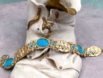 TAGLIAMONTE's Deals & Steals (SH015) 18K Magnesite Cameo Earrings w/ Turquoise Accents *Trojan War*Reg.$2540