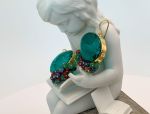 TAGLIAMONTE's Deals & Steals (SH387-Green)18K Venetian Cameo Earrings*Emeralds, Rubies, Sapphires*Aurora Chariot*Reg.$1900