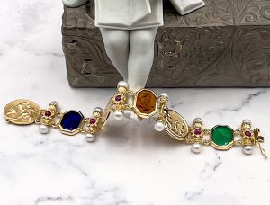 TAGLIAMONTE Designs (LD3554B) 14K Venetian Intaglio Bracelet *Reg.$4000