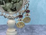 TAGLIAMONTE Designs (1536) 925SS/YGP Venetian Cameo Earrings *Aphrodite,Cupid*Reg.$280