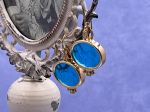 TAGLIAMONTE's Deals & Steals (SH633-Blue) 18K Venetian Cameo Earrings w/ Diamond Accents *Lion*Reg.$1500