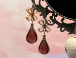 TAGLIAMONTE Designs (1096)14K Venetian Intaglio Earrings *Citrines*Reg.$1850