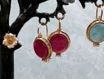 TAGLIAMONTE Designs (1641,1643,1644) 925SS/YGP Venetian Cameo Earrings *Busy Bee*Reg.$170