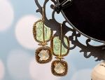 TAGLIAMONTE Designs (1783) 925SS/YGP Venetian Intaglio Earrings*Reg.$400