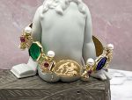 TAGLIAMONTE Designs (LD3554B) 14K Venetian Intaglio Bracelet*37.5GMS*Reg.$6000