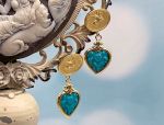 TAGLIAMONTE Designs (2087E) 925SS/YGP Venetian Cameo Earrings *Pegasus*Reg.$220