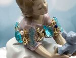 TAGLIAMONTE Designs (2115B) 925SS/YGP Venetian Cameo Bracelet *Sea Life Collection*Reg.$550