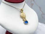 TAGLIAMONTE Designs (2337P) 925SS/YGP Venetian Cameo Pendant*Reg.$185