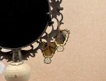 TAGLIAMONTE Designs (1636) 925SS/YGP Labradorite Cameo Earrings *Medusa*Reg.$280