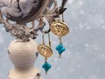 TAGLIAMONTE Designs (SH613-2) 925SS/YGP Cameo Earrings *Medusa*Reg.$150