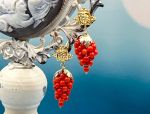 TAGLIAMONTE Designs (2054E) 925SS/YGP Coral Earrings*Reg.$190