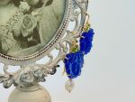 TAGLIAMONTE Designs (1233) 925SS/YGP Venetian Cameo Earrings *Medusa*Reg.$280