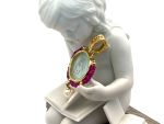 TAGLIAMONTE Designs (HQ057) 18K Cameo Pendant w/ Red Spinel *Sphynx*Reg.$1400