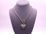 SAMUEL B *BJC* (1081) 925 SS + 18K Heart Necklace