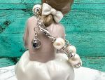 TAGLIAMONTE Designs (1481-White) 925SS/Rhod. XL Fresh Water Cultured Pearl Bracelet* La Principessa*Reg.$500