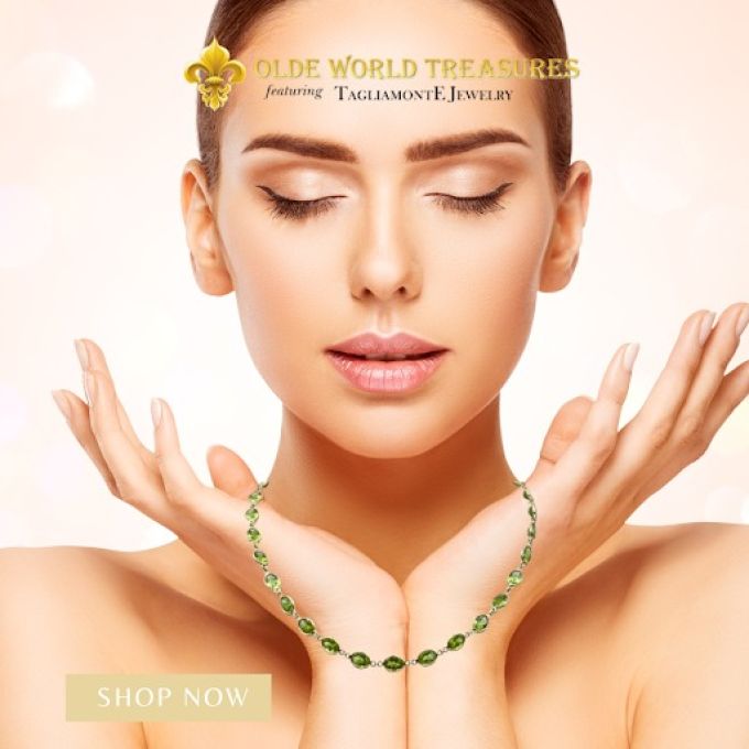 TAGLIAMONTE Designs (LD3549-Peridot)14K Gemstone By the Inch Necklace*Reg.$1795