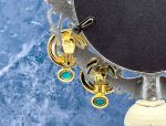 TAGLIAMONTE Designs (2002E) 925SS/YGP Venetian Cameo Earrings *Cupid*Reg.$350
