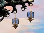 TAGLIAMONTE Designs(1244) 925SS/YGP Venetian Cameo Earrings *Eagle*Reg.$180