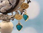 TAGLIAMONTE Designs (2087E) 925SS/YGP Venetian Cameo Earrings *Pegasus*Reg.$220