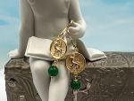 TAGLIAMONTE Designs (LD3561E)18K Cameo Earrings*Orpheus*Reg.$950