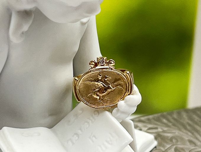 TAGLIAMONTE (2190R)14K Cameo Ring *Size 7