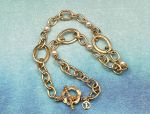 TAGLIAMONTE (2134B) 925SS/YGP Oval Link Bracelet*Pearls*Reg.$350