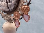 TAGLIAMONTE Designs (2314E) 925SS/RGP Cameo Earrings *Medusa*Reg.$200