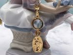 TAGLIAMONTE Designs (2331P) 925SS/YGP Venetian Intaglio Pendant*Busy Bee*Reg.$200