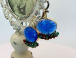 TAGLIAMONTE's Deals & Steals (SH387-Blue)18K Venetian Cameo Earrings*Emeralds, Rubies, Sapphires*Reg.$1900