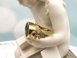 TAGLIAMONTE Designs (SH972) 18K Venetian Intaglio Ring *Size 10